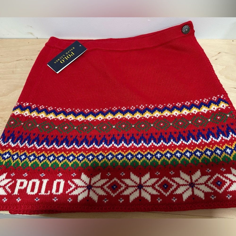 RALPH LAUREN GIRLS SZ XL BRAND NEW W/ TAGS SWEATER SKIRT 100% AUTHETIC